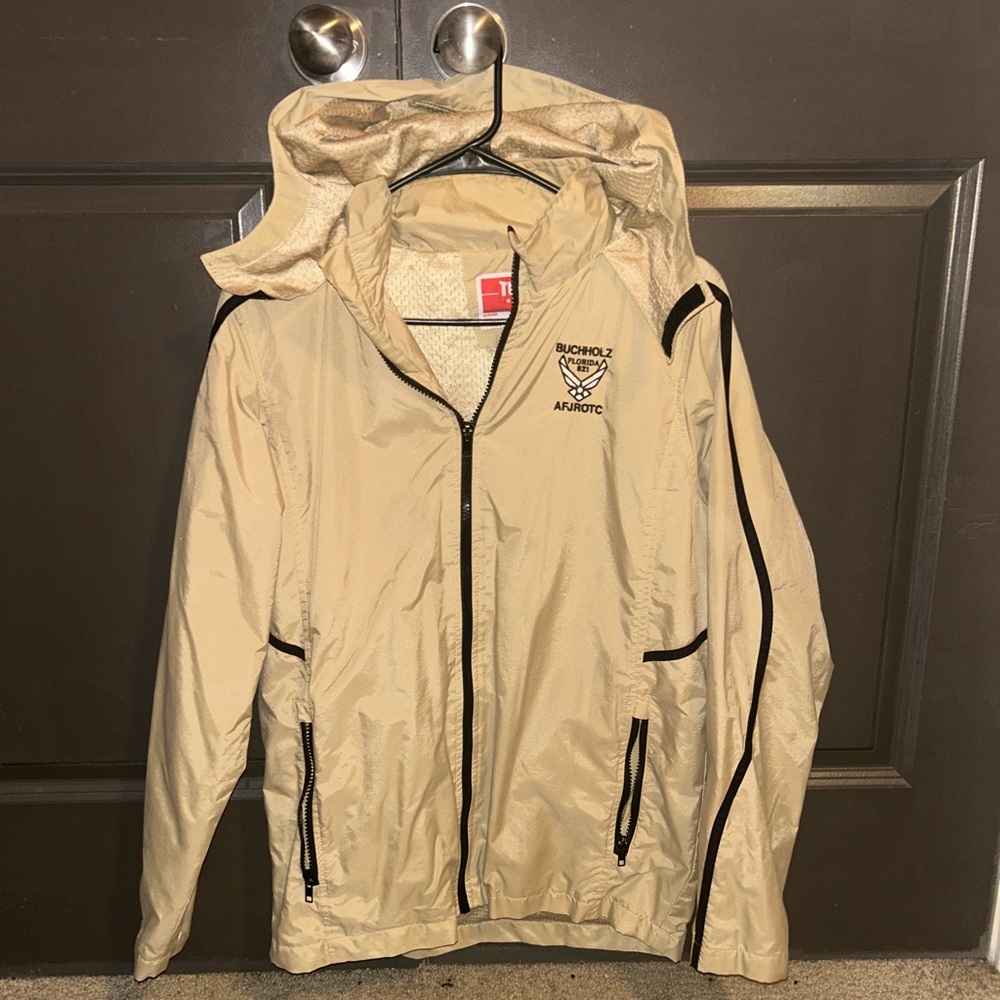 Tan Windbreaker Jacket